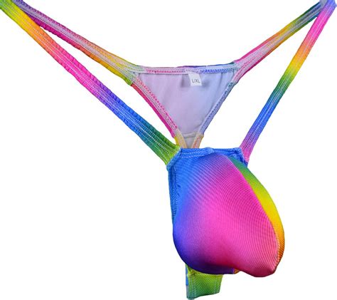 Wosese Men S Rainbow G String Bikini Swimwear Philippines Ubuy