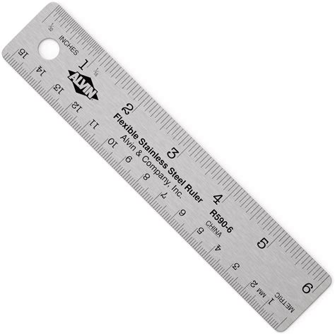 alvin stainless steel ruler  inches model   drawing  design