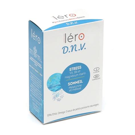 Lero DNV capsules Angoisse et Sommeil Contre le stress Mélatonine