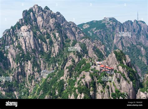Huangshan Scenic Area In Huangshan Anhui Province Summer Scenery Blue