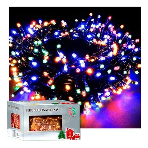 Serie Luces Navideñas Multicolor 16m 1000 Leds Tipo Cerillo Meses sin