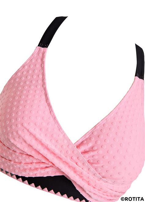 Rotita Criss Cross Pink Patchwork Bikini Set