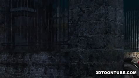 Busty D Cartoon Babe Getting Fucked Hard By A Zombie