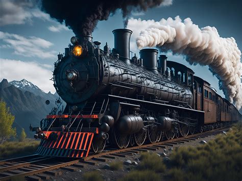 Download Ai Generated Train Engine Royalty Free Stock Illustration Image Pixabay