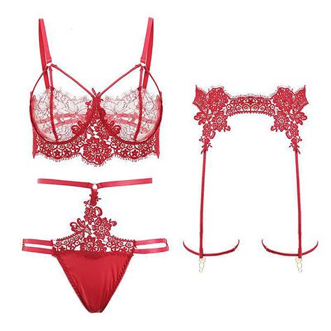 Lingerie Sexy De Dentelle De Femmes R Gl E Haut De Gamme Etsy