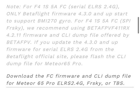 Meteor65 pro : r/fpv