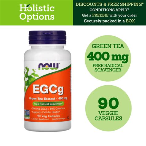 Now Foods Egcg Green Tea Extract 400 Mg 90 Veg Capsules Lazada Ph