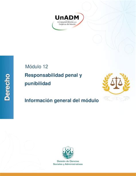 Pdf M Dulo Responsabilidad Penal Y Punibilidad La Determinaci N