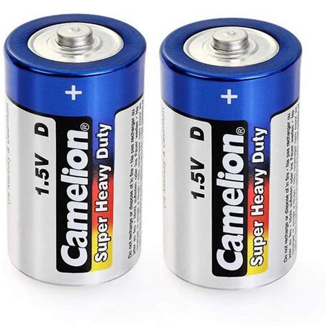 باتری دوتایی بزرگ Camelion Super Heavy Duty D شرینک