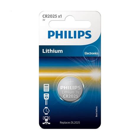 Литиевая батарейка Philips CR2025 монетного типа, 1 шт - купить на EVA ...
