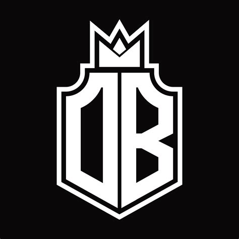 db logo monogram design template  vector art  vecteezy