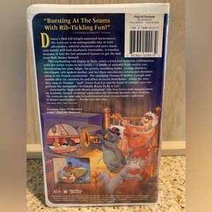 Disney Media Walt Disneys The Aristocats Masterpiece Collection Vhs