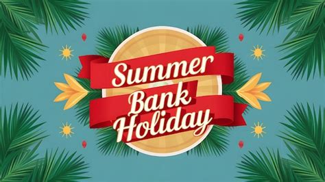 Premium Vector Vector Summer Bank Holiday