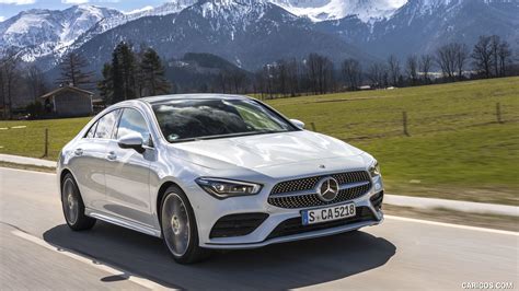 2020 Mercedes Benz Cla 220 D Coupe Amg Line Color Digital White Metallic Front Three