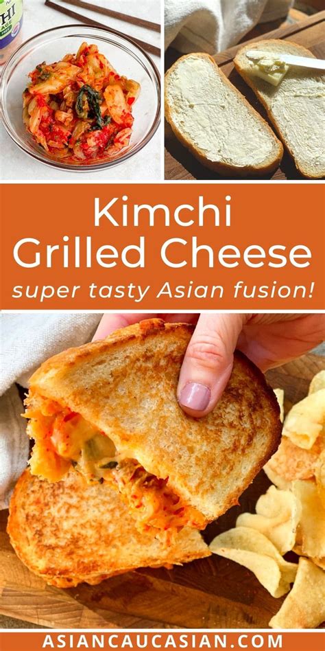 Kimchi Grilled Cheese Recipe Recipes Cooking Kimchi Recipe Easy
