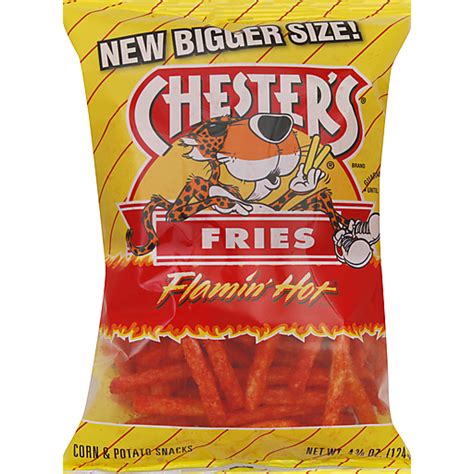 Chester S Flamin Hot Fries Corn Potato Snacks Oz Bag Shop Fairplay Foods