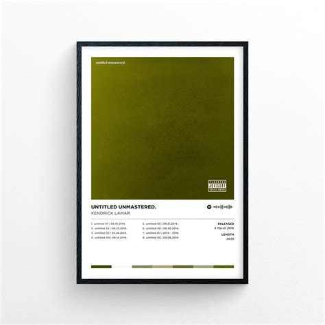Kendrick Lamar Untitled Unmastered Black Cat Print Club