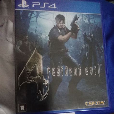 Jogo Ps4 Resident Evil 4 Mídia Física Shopee Brasil