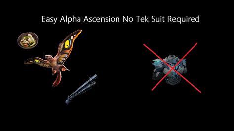 Easy Alpha Ascension Tek Cave Using The Sinomacrops Ark The Island