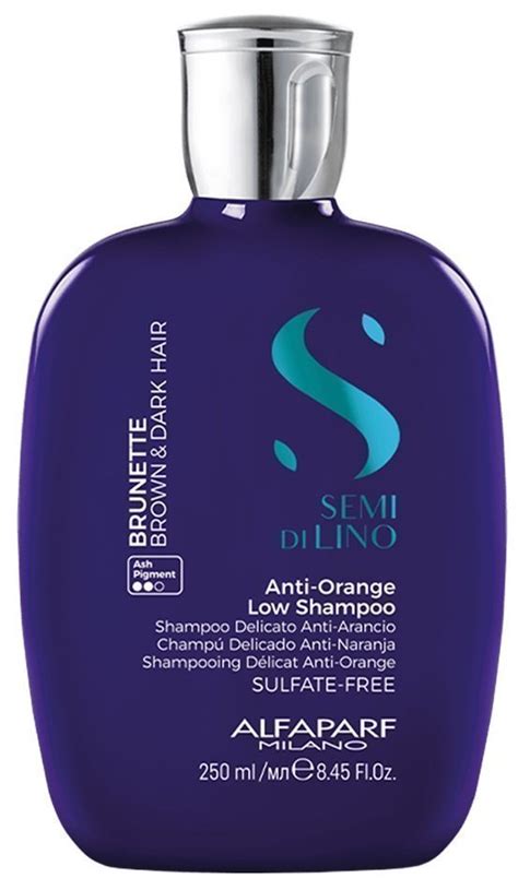 Alfaparf Semi Di Lino Brunette Anti Orange Low Shampoo Ml Shampoo Anti Arancio