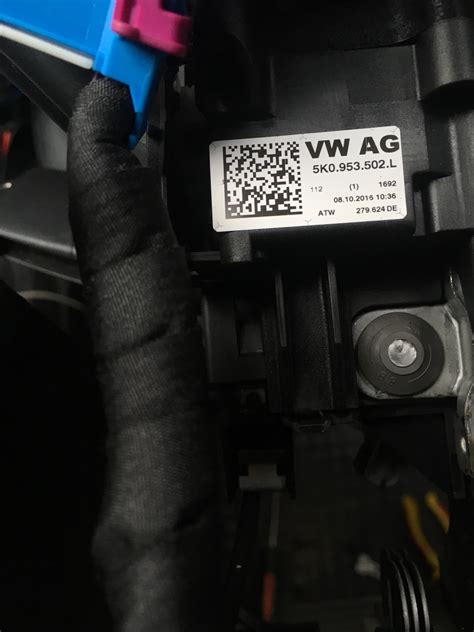 Подрулевой блок VAG — Volkswagen Caddy (4G), 1,6 л, 2016 года | тюнинг ...