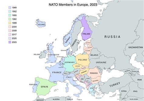 North Atlantic Treaty Organization (NATO)/NATO Map | Mappr