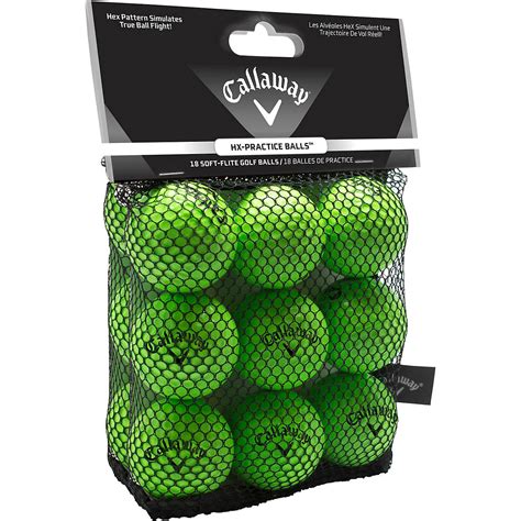 Callaway Hx Practice Golf Balls 18 Pack Academy