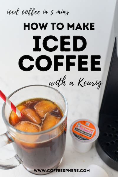 Minute Iced Coffee How To Make Iced Coffee With A Keurig Coffeesphere