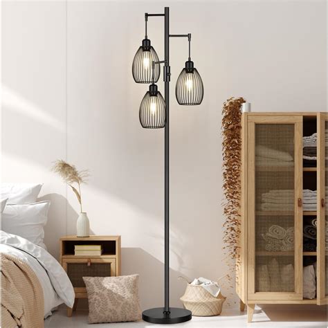 Dimmable Floor Lamp X Lm Led Edison Bulbs Included Farmhouse