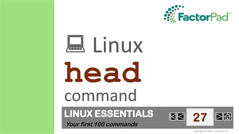 Linux Head Command Summary With Examples Youtube