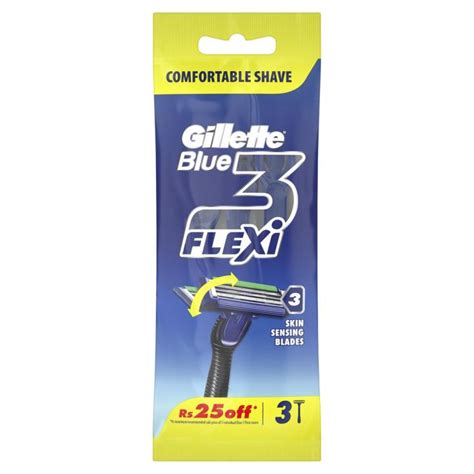 gillette blue  flexi disposable shaving razor bag   darazpk