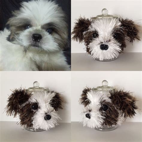 Custom dog cozy treat jar. Unique handmade gift for the true dog lover by HookedbyAngel Custom ...