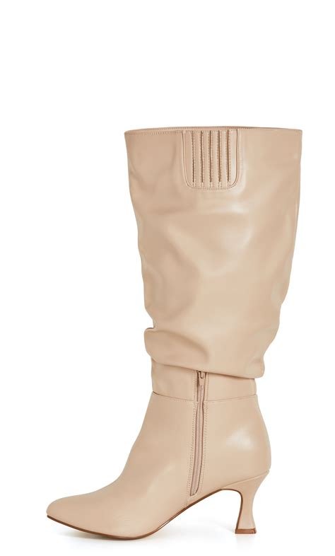 Women S Plus Size WIDE FIT Lisa Nude Boot