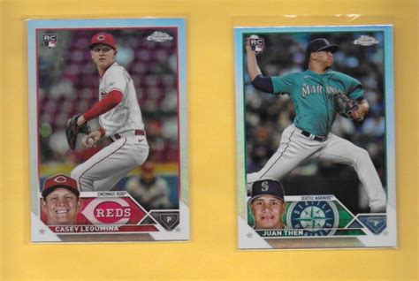 2023 Topps Chrome Update Series Refractor Parallel Rookie Lot Of