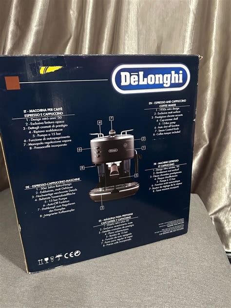 Delonghi Icona Vintage ECOV 311 BK Pump Espresso Coffee Machine TV