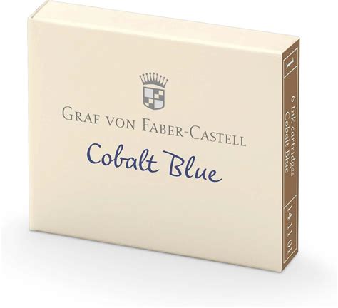 Graf Von Faber Castell Cartuchos De Tinta Caja De Azul Cobalto