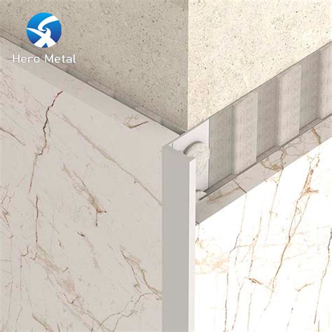 Foshan Wholesale Brushed Ceramic Aluminium Profile Degree Corner