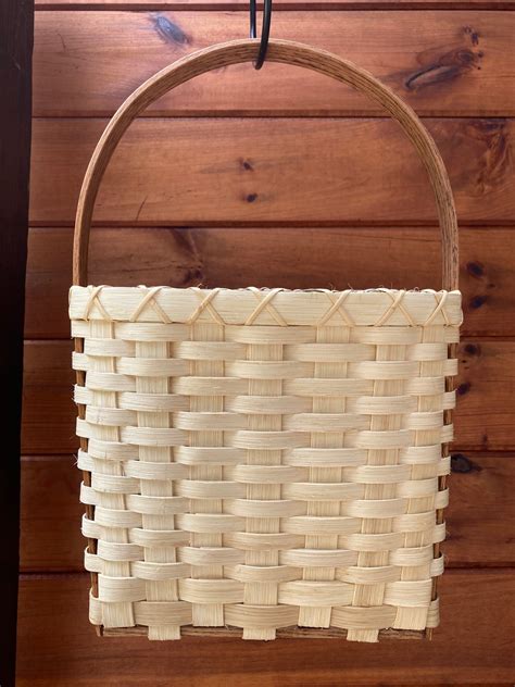 Handmade Door Basket Hanging Wall Basket Etsy