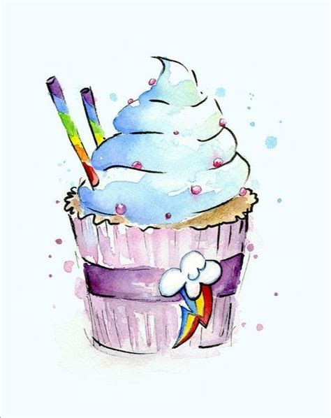 Pin by 박경숙 여 on Quick Saves Cupcake illustration Rainbow art