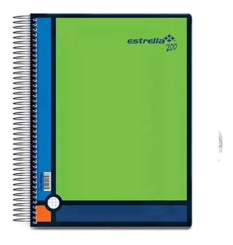 Cuaderno Profesional Hj C Chico Estrella Libreta Colores Meses