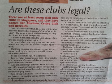 Singapore Hallsters A Reporter Goes Undercover In Singapore Gay Sex Saunas