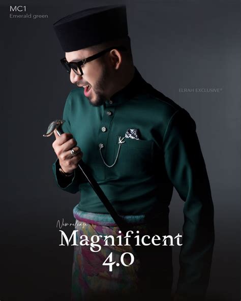 Baju Melayu Magnificent 40 Emerald Green Elrah Exclusive