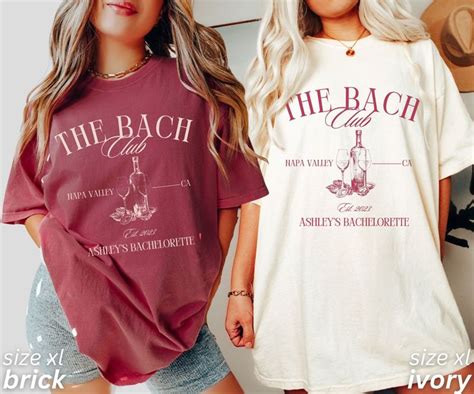 Wine Bachelorette Party The Bach Club Bachelorette Shirts Custom