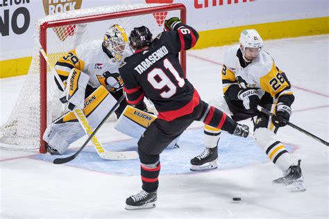 Senators Snap 6 Game Skid Edge Penguins In OT Reuters