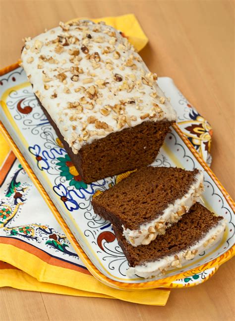 Gingerbread Loaf With Cinnamon Frosting Italian Food Forever