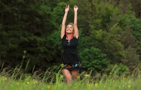 Wallpaper Grass Forest Hot Girl Trees Nature Model Sexy Woman Countryside For Mobile And