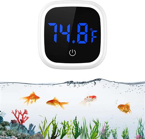 OQIMAX Digital Aquarium Thermometer LED Display Fish Tank Thermometer