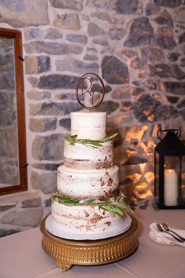 Naked Wedding Cake With Real Greens Rustic Wedding Cake Wedding Cake Toppers Naked Wedding Cakes