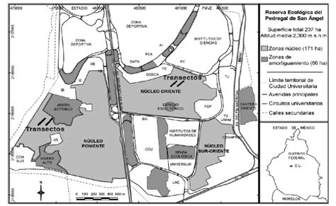 Localización De La Reserva Del Pedregal De San Ángel Gaceta Unam 2005 Download Scientific