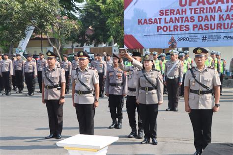 Upacara Serah Terima Jabatan Kasat Lantas Dan Kasat Reskrim Polres